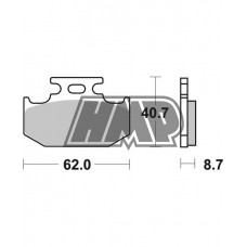 Pastilhas travão YAMAHA / DTX / RE 125 / ALFER / CANNONDALE / HRD / KAWASAKI / SUZUKI / 632HF - SBS